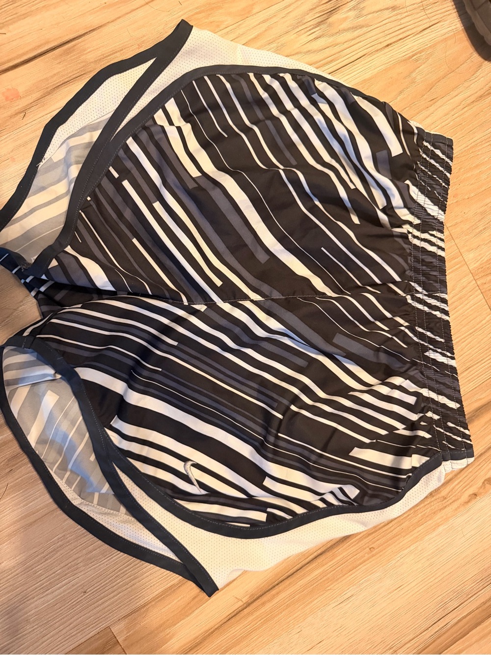 Nike Black & White Dri-FIT Athletic Shorts